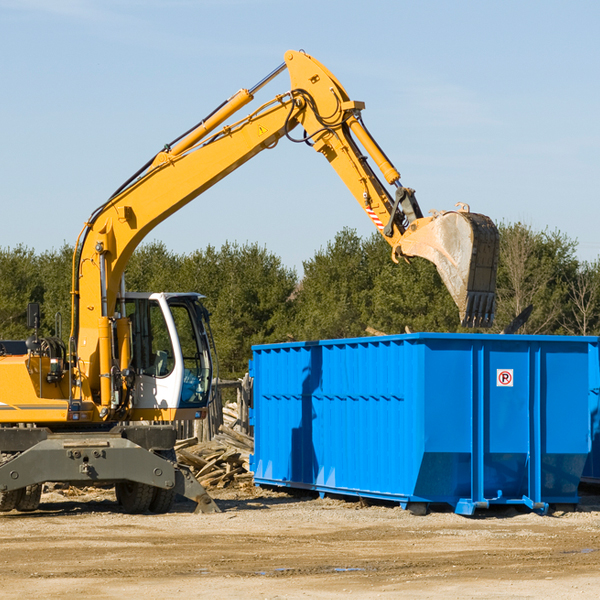 are there any restrictions on where a residential dumpster can be placed in Big Bend West Virginia